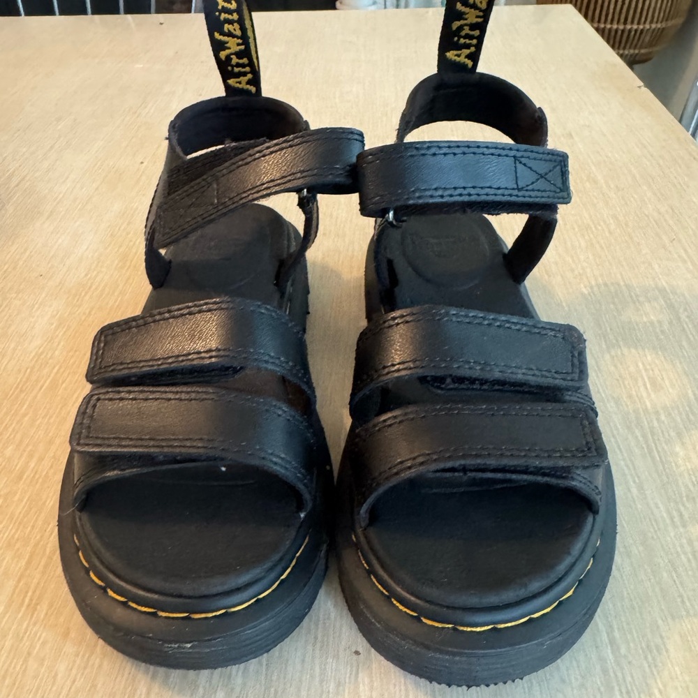 Dr. Martens Black Chunky Platform Sandals